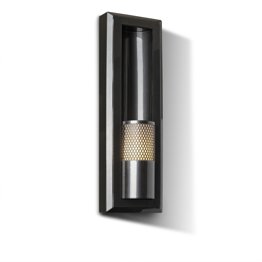 Design One in Powder Coat Black Chrome Finish